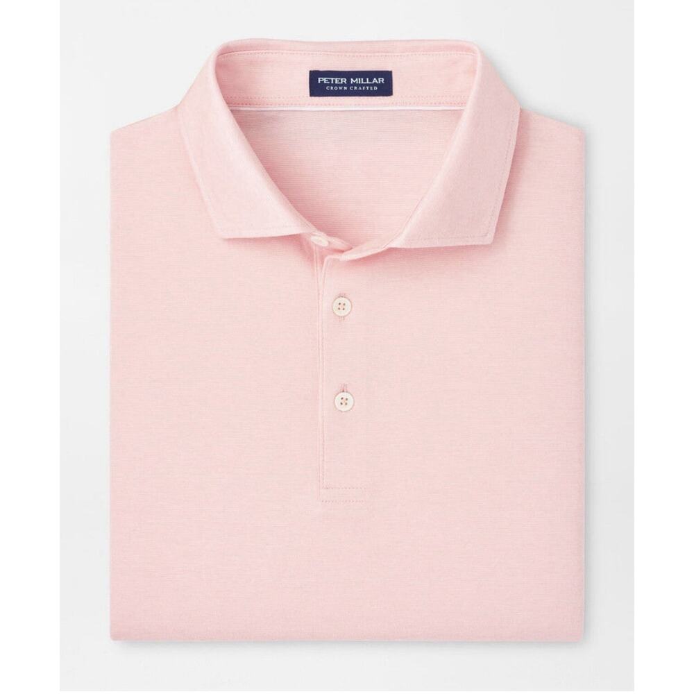 Peter Millar Crown Crafted Excursionist Flex Polo: Pink Crepe Sz L